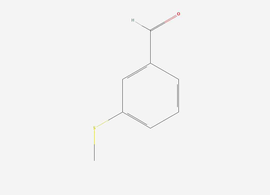 Two-dimensional chemical structure of 3-(Methylsulfanyl)benzaldehyde