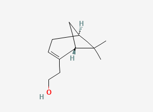 Two-dimensional chemical structure of Nopol, (+-)-