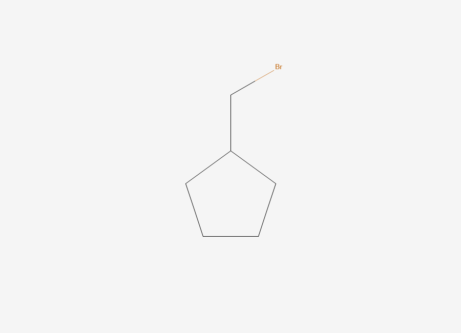 Two-dimensional chemical structure of (Bromomethyl)cyclopentane