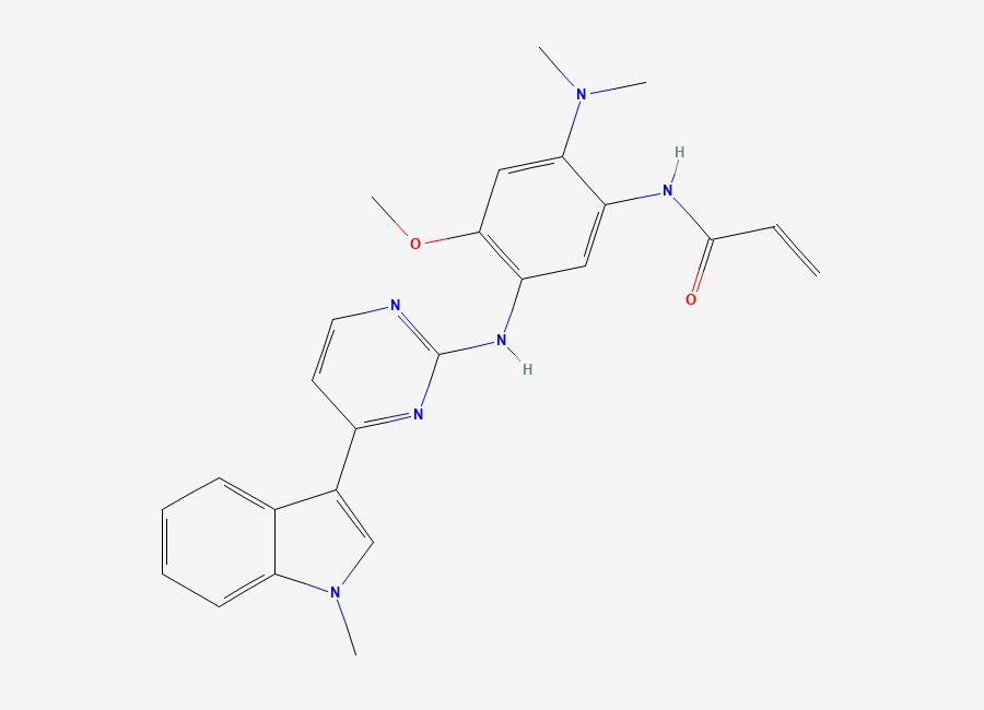 Two-dimensional chemical structure of Osimertinib impurity G, CAS 2044702-39-6