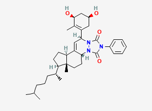 Two-dimensional chemical structure of CID 127255638