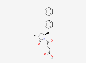 Two-dimensional chemical structure of Sacubitril Impurity N