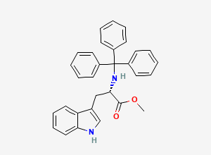 Two-dimensional chemical structure of Trt-Trp-Ome
