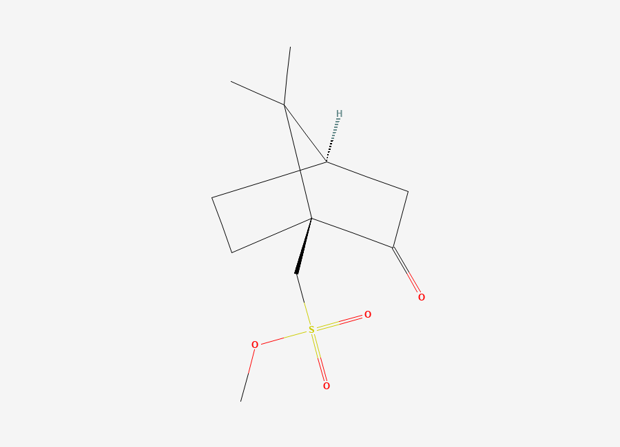 Two-dimensional chemical structure of Camphor Sulfonic Acid Methyl Ester, CAS 62319-13-5