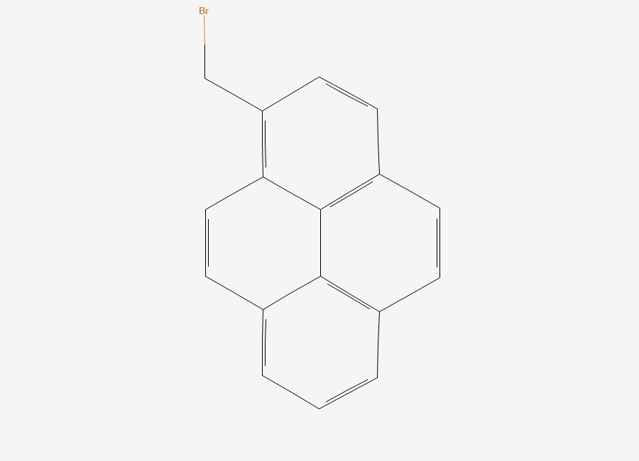 Two-dimensional chemical structure of 3-(Bromomethyl)pyrene