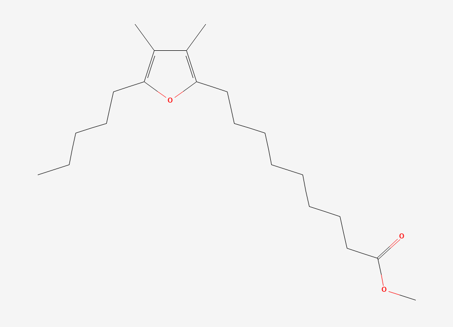 Two-dimensional chemical structure of Methyl 9-(3,4-dimethyl-5-pentylfuran-2-YL)nonanoate