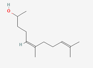 Two-dimensional chemical structure of (5Z)-6,10-dimethylundeca-5,9-dien-2-ol