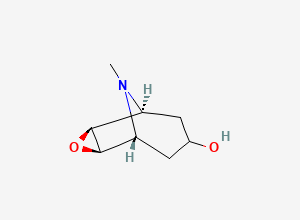 Two-dimensional chemical structure of Pseudoscopine, CAS 498-45-3