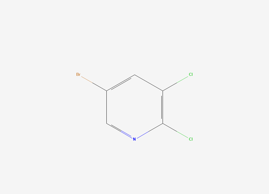 Two-dimensional chemical structure of 5-Bromo-2,3-dichloropyridine