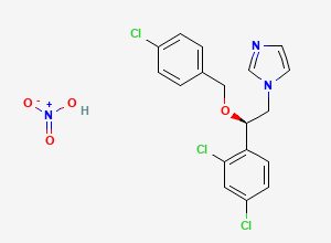 Two-dimensional chemical structure of Miconazole EP Impurity I / Econazole Nitrate, CAS 24169-02-6