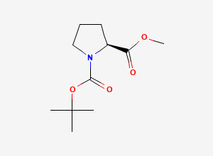 Two-dimensional chemical structure of Boc-L-Pro-Ome