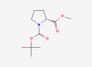 Two-dimensional chemical structure of Boc-D-Pro-Ome