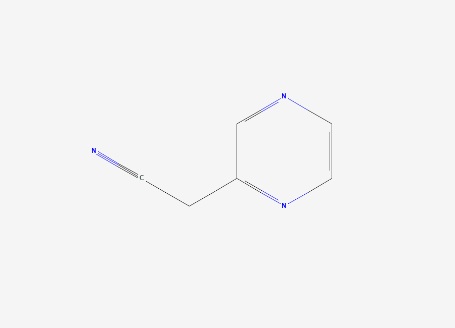 Two-dimensional chemical structure of 2-(Pyrazin-2-yl)acetonitrile