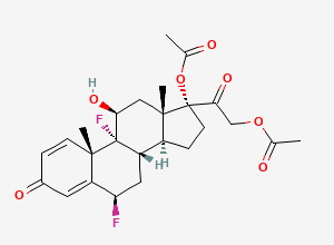Two-dimensional chemical structure of Difluprednate Difluoro Diacetate, CAS 60864-46-2