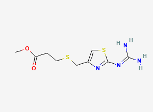 Two-dimensional chemical structure of Famotidine EP Impurity J / Famotidine Propionate Impurity, CAS 76824-14-1
