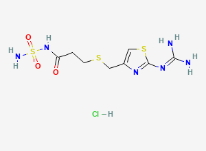 Two-dimensional chemical structure of Famotidine EP Impurity C/ Famotidine Sulfamide Impurity / Famotidine Related Compound C (HCl Salt), CAS 76824-17-4
