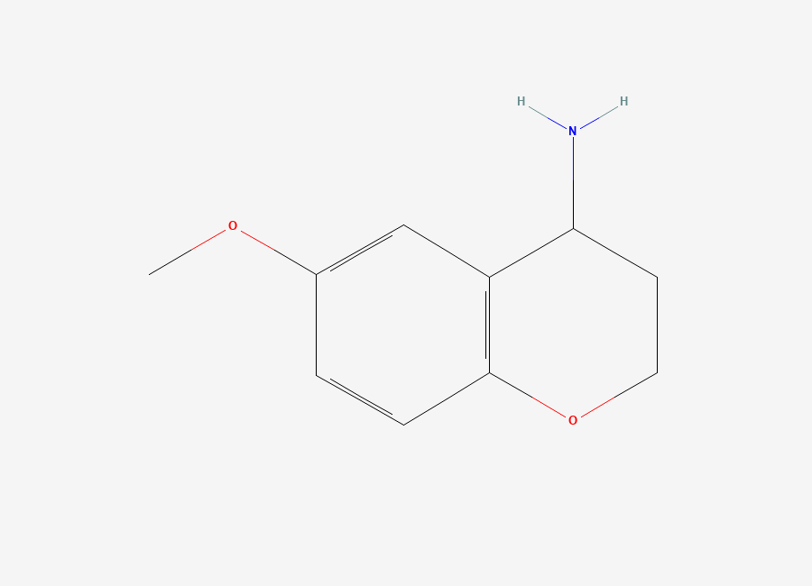 Two-dimensional chemical structure of 6-Methoxychroman-4-amine