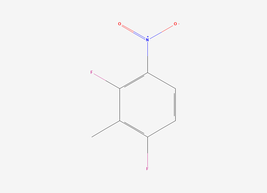 Two-dimensional chemical structure of 2,6-Difluoro-3-nitrotoluene