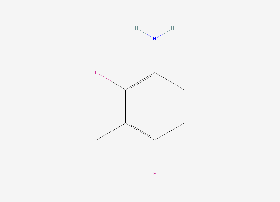 Two-dimensional chemical structure of 2,4-Difluoro-3-methylaniline