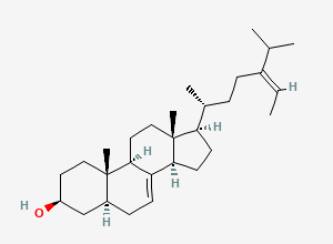 Two-dimensional chemical structure of Stigmasterol Impurity 4, CAS 7212-91-1