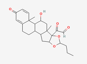 Two-dimensional chemical structure of Budesonide Impurity D