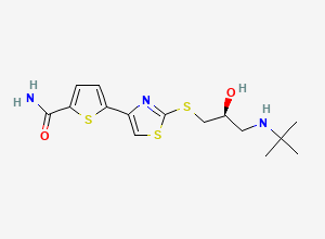 Two-dimensional chemical structure of Arotinolol, (S)-