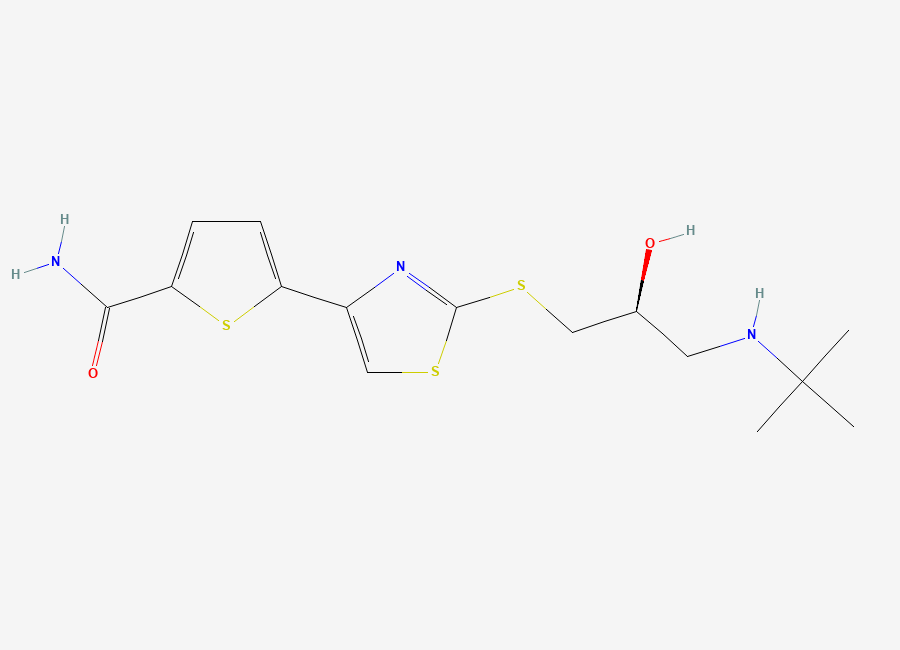 Two-dimensional chemical structure of Arotinolol, (S)-