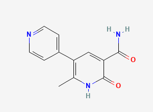Two-dimensional chemical structure of Milrinone Related Compound A, CAS 80047-24-1