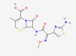 Two-dimensional chemical structure of Cefotaxime Impurity 50