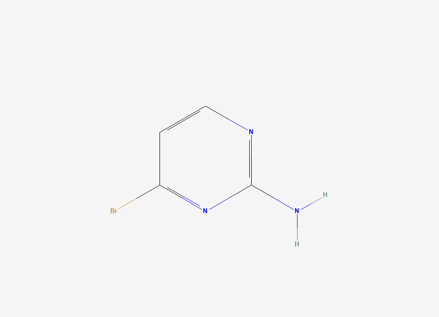 Two-dimensional chemical structure of 2-Amino-4-bromopyrimidine