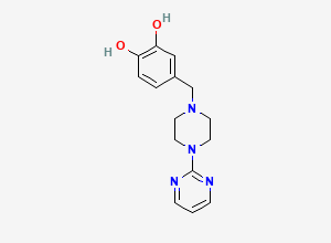 Two-dimensional chemical structure of Desmethylene Piribedil, CAS 50602-50-1