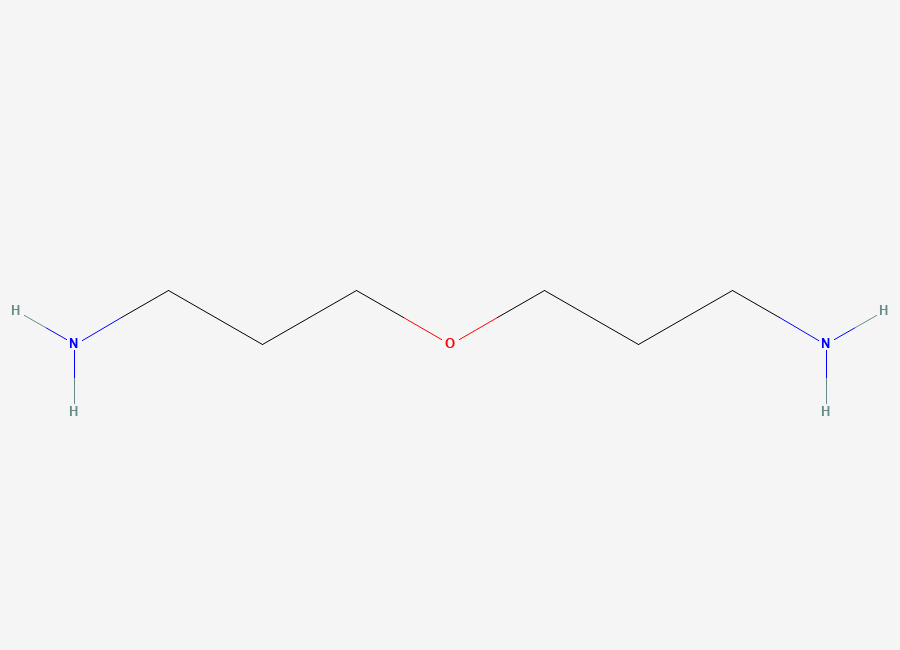Two-dimensional chemical structure of Bis(3-aminopropyl) Ether