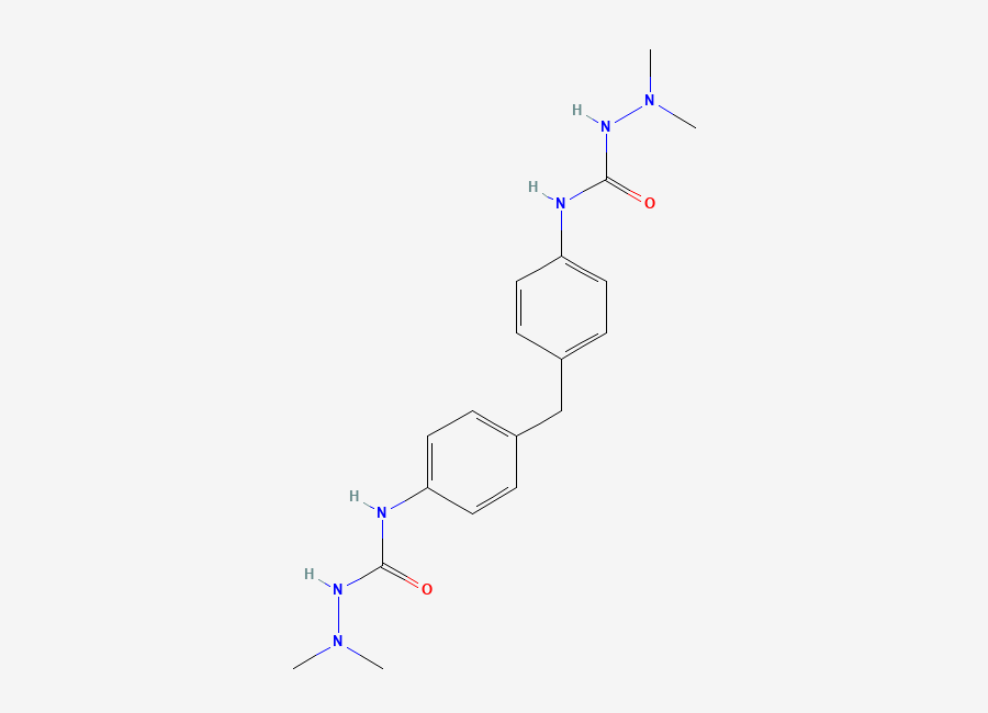 Two-dimensional chemical structure of N,N'-(Methylenedi-4,1-phenylene)bis(2,2-dimethylhydrazinecarboxamide)