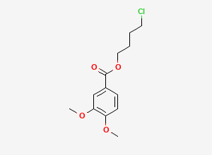 Two-dimensional chemical structure of Mebeverine EP Impurity E, CAS 69788-75-6