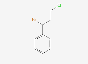Two-dimensional chemical structure of (1-Bromo-3-chloropropyl)benzene