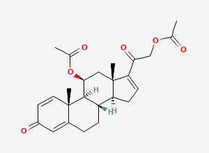 Two-dimensional chemical structure of Budesonide Impurity 51