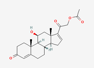 Two-dimensional chemical structure of Budesonide Impurity 52
