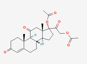 Two-dimensional chemical structure of Budesonide Impurity 123