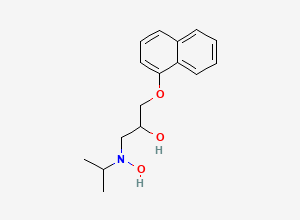 Two-dimensional chemical structure of Propranolol N-Oxide, CAS 84418-31-5