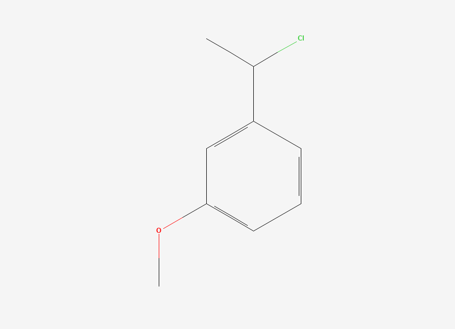 Two-dimensional chemical structure of 1-(1-Chloroethyl)-3-methoxybenzene