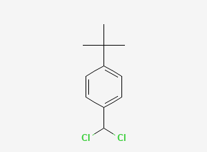 Two-dimensional chemical structure of 1-tert-Butyl-4-(dichloromethyl)benzene, CAS 79135-60-7