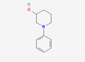 Two-dimensional chemical structure of 1-Phenylpiperidin-3-ol