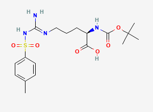 Two-dimensional chemical structure of Boc-D-Arg(Tos)-OH