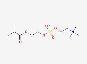 Two-dimensional chemical structure of 2-Methacryloyloxyethyl phosphorylcholine
