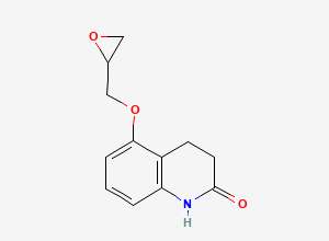 Two-dimensional chemical structure of Carteolol HCl EP Impurity C, CAS 51781-14-7