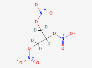 Two-dimensional chemical structure of Nitroglycerin D5