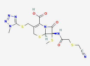 Two-dimensional chemical structure of S-Methyl Cefmetazole