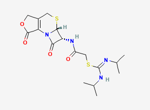 Two-dimensional chemical structure of Cefathiamidine Impurity D