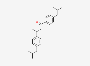 Two-dimensional chemical structure of Ibuprofen EP Impurity H / Ibuprofen BP Impurity H, CAS 2143535-25-3