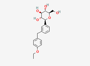 Two-dimensional chemical structure of Dapagliflozin Deschloro Impurity, CAS 2444702-80-9